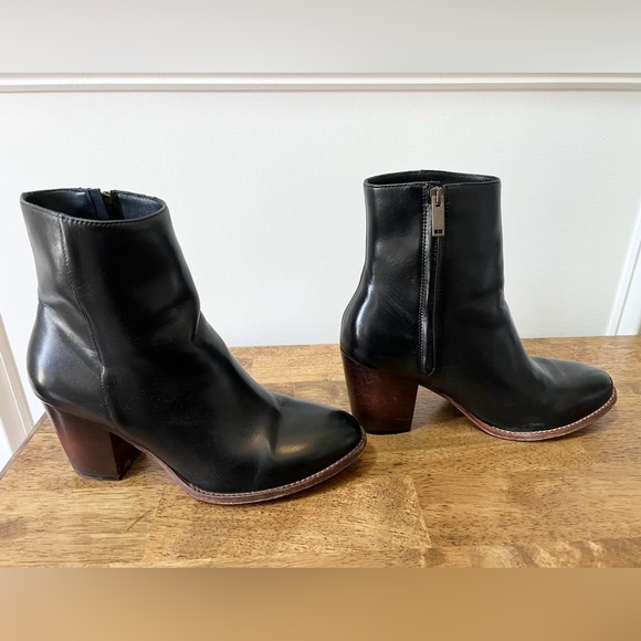 Thursday Boot Co. Women’s Highline Black Leather Boots - 3” Heel - Size 9.5 - Picture 2 of 7